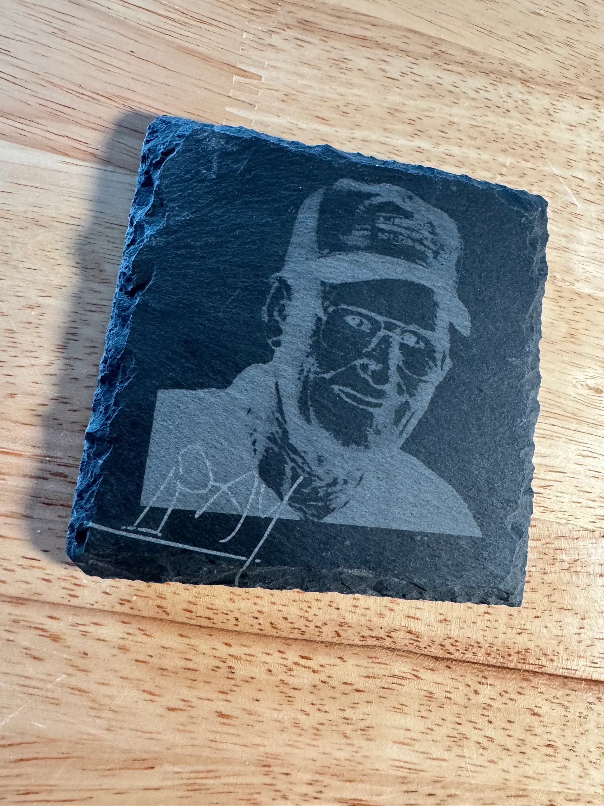 Custom engraved coaster